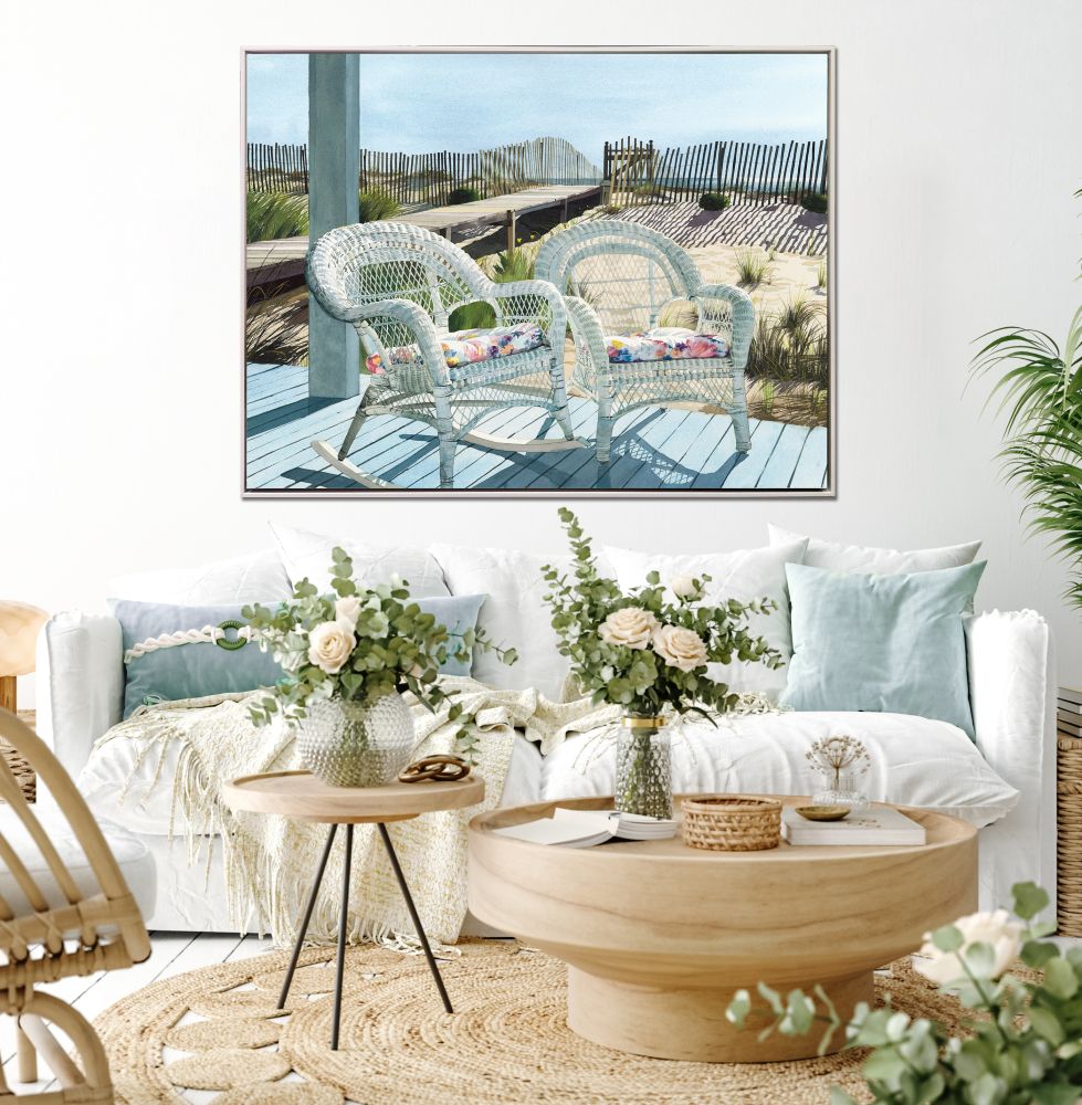 Summer Wicker Canvas Art 36" x 48"