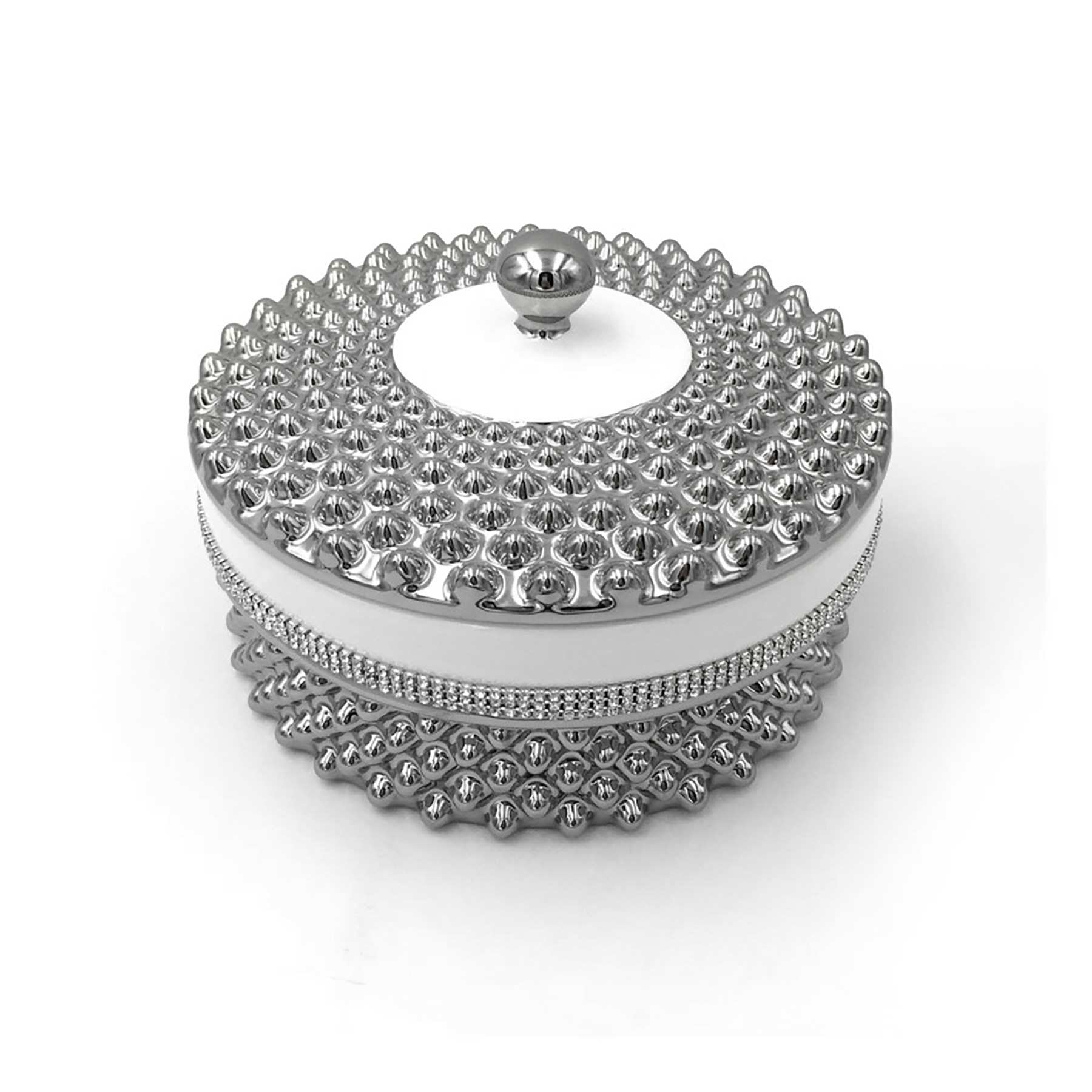 WHITE RD PORCELAIN BOX EL V1-004