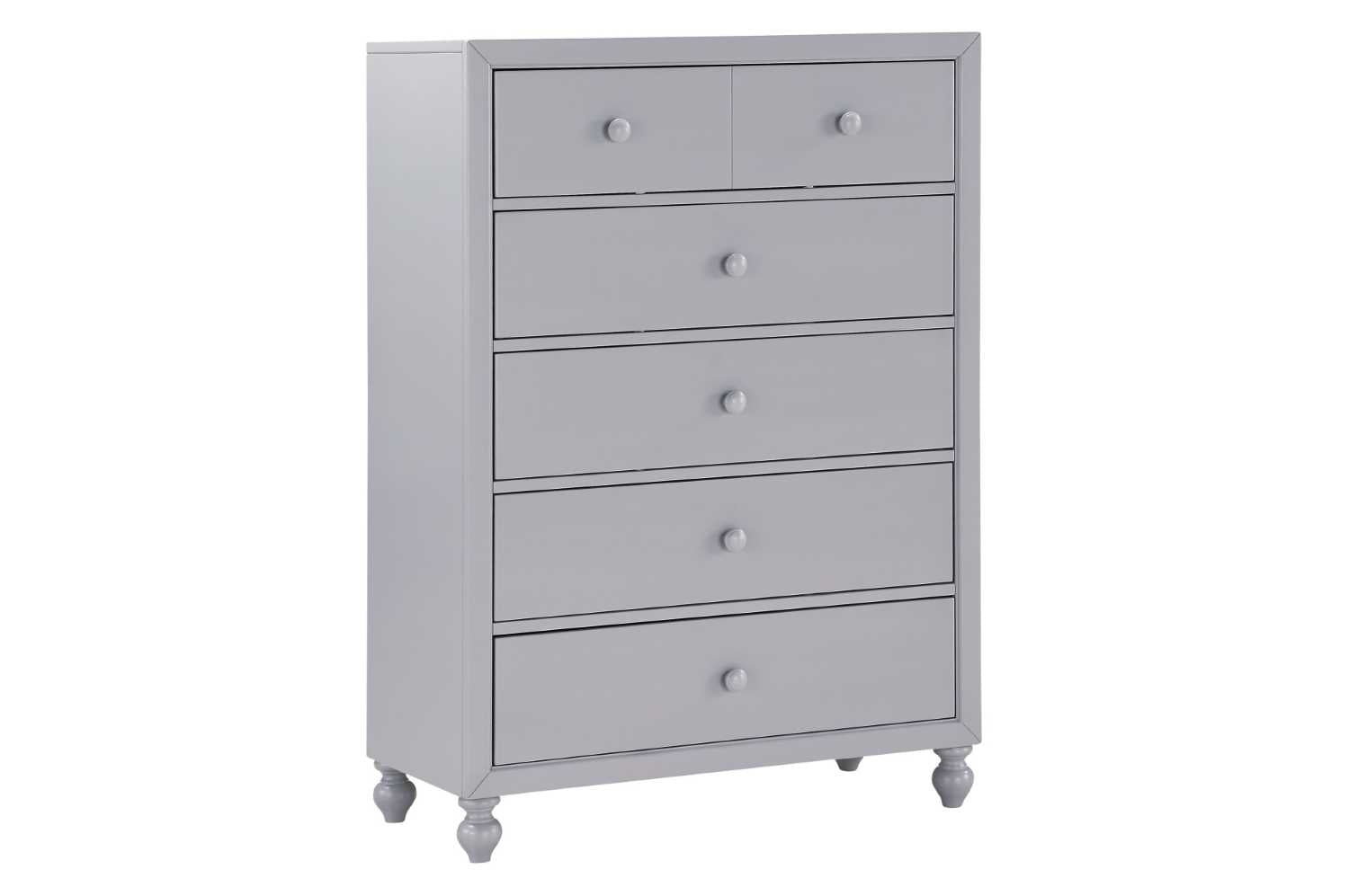 Wellsummer Grey Wooden Bedroom Set Grey 1803