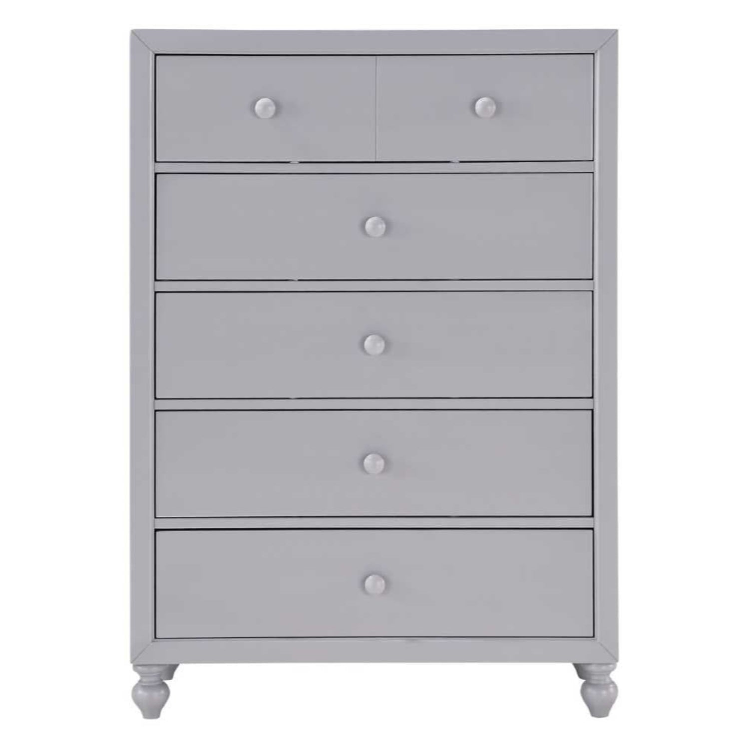Wellsummer Grey Wooden Bedroom Set Grey 1803