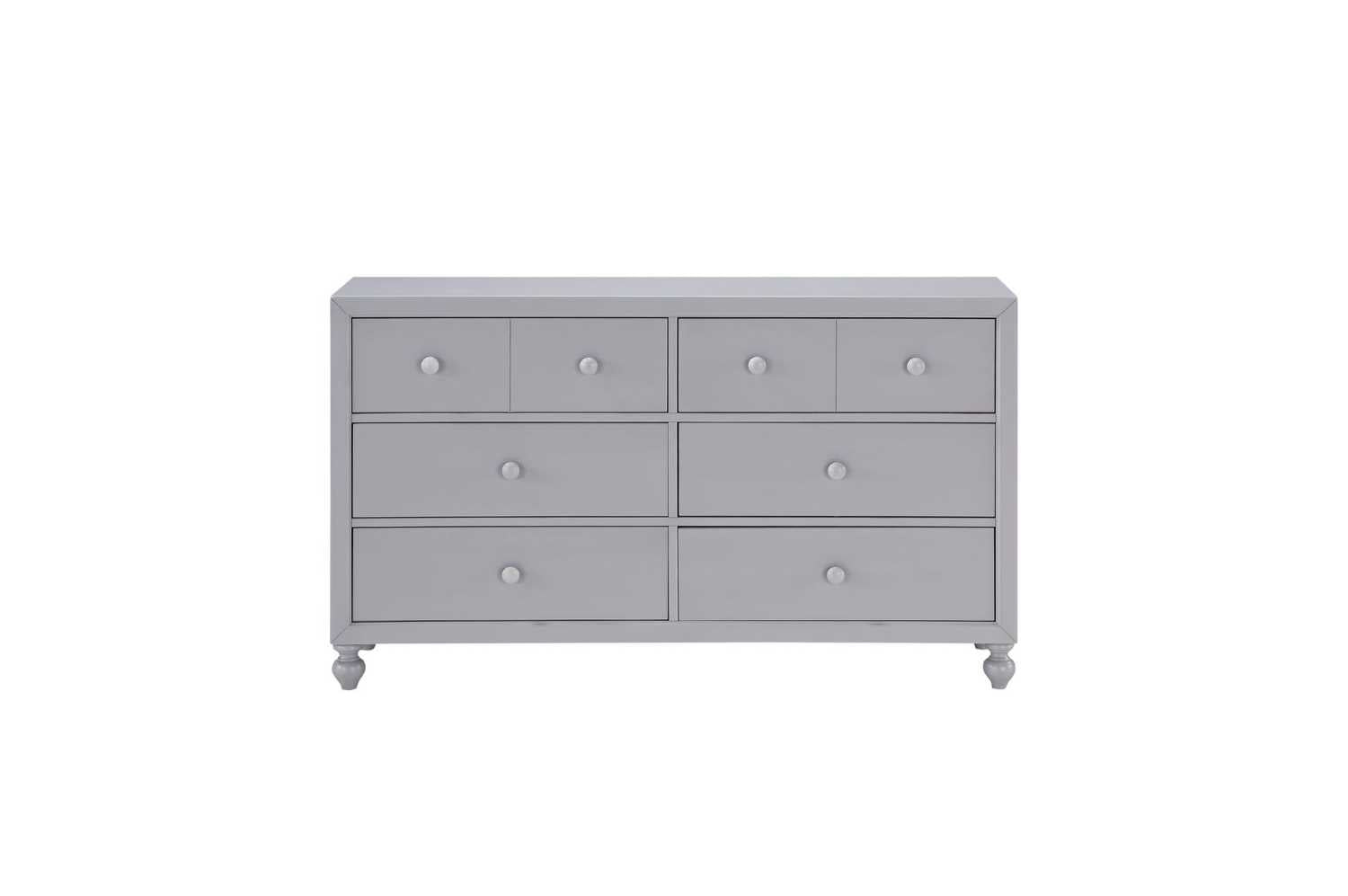 Wellsummer Grey Wooden Bedroom Set Grey 1803