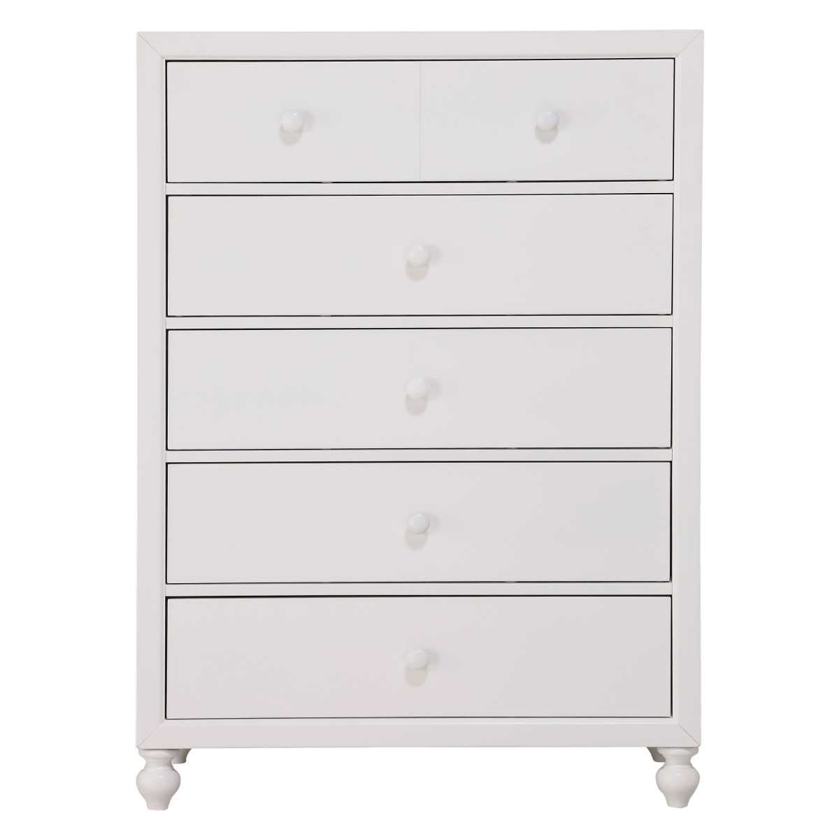 Wellsummer White Wooden Bedroom Set 1803W