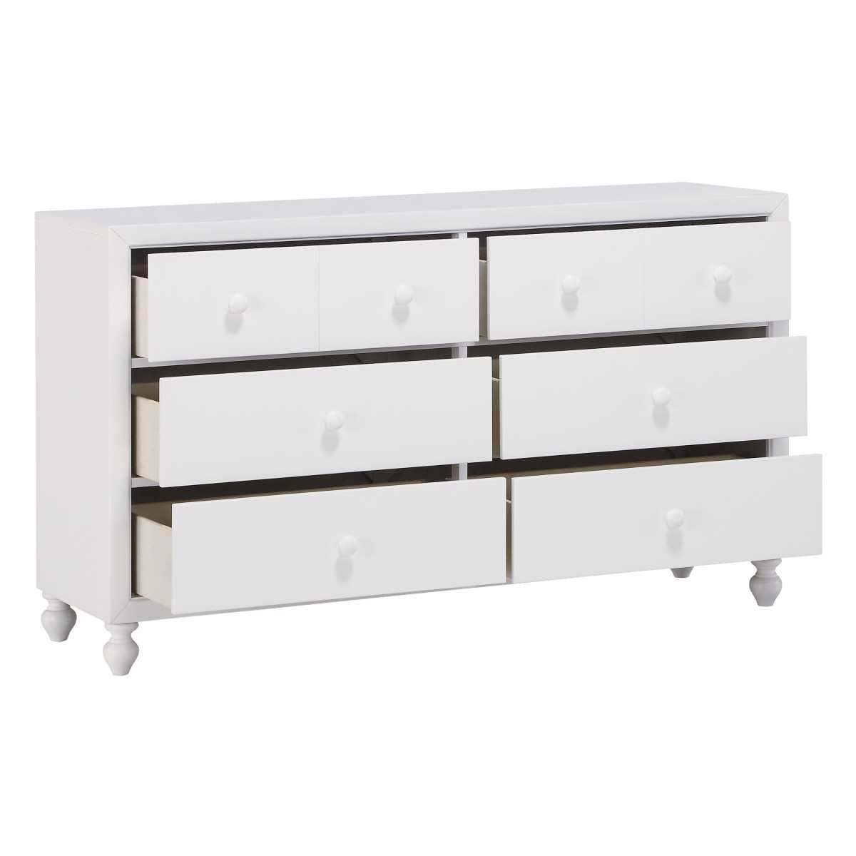 Wellsummer White Wooden Bedroom Set 1803W