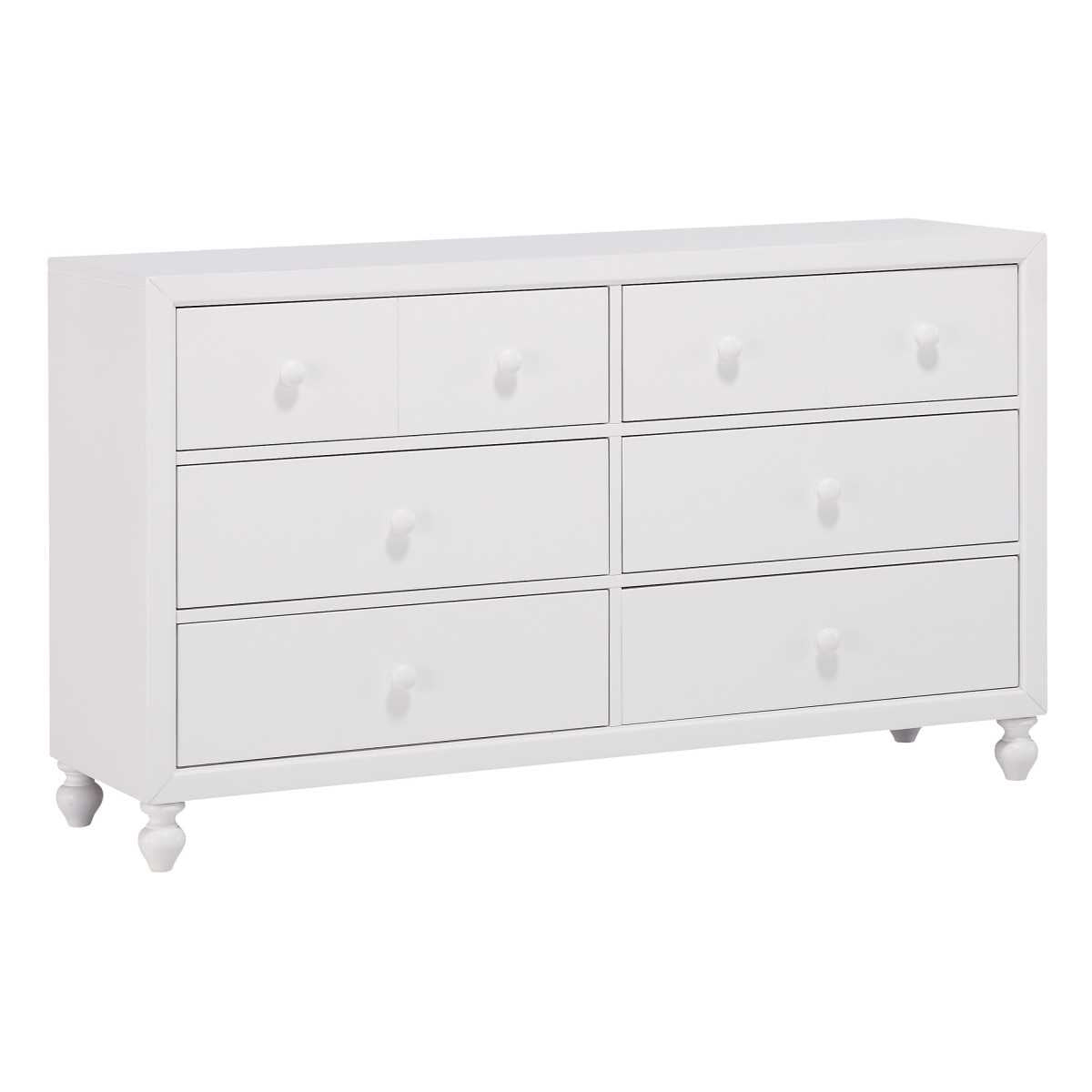 Wellsummer White Wooden Bedroom Set 1803W