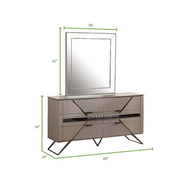 Wendy Lacquer Bedroom collection 1351