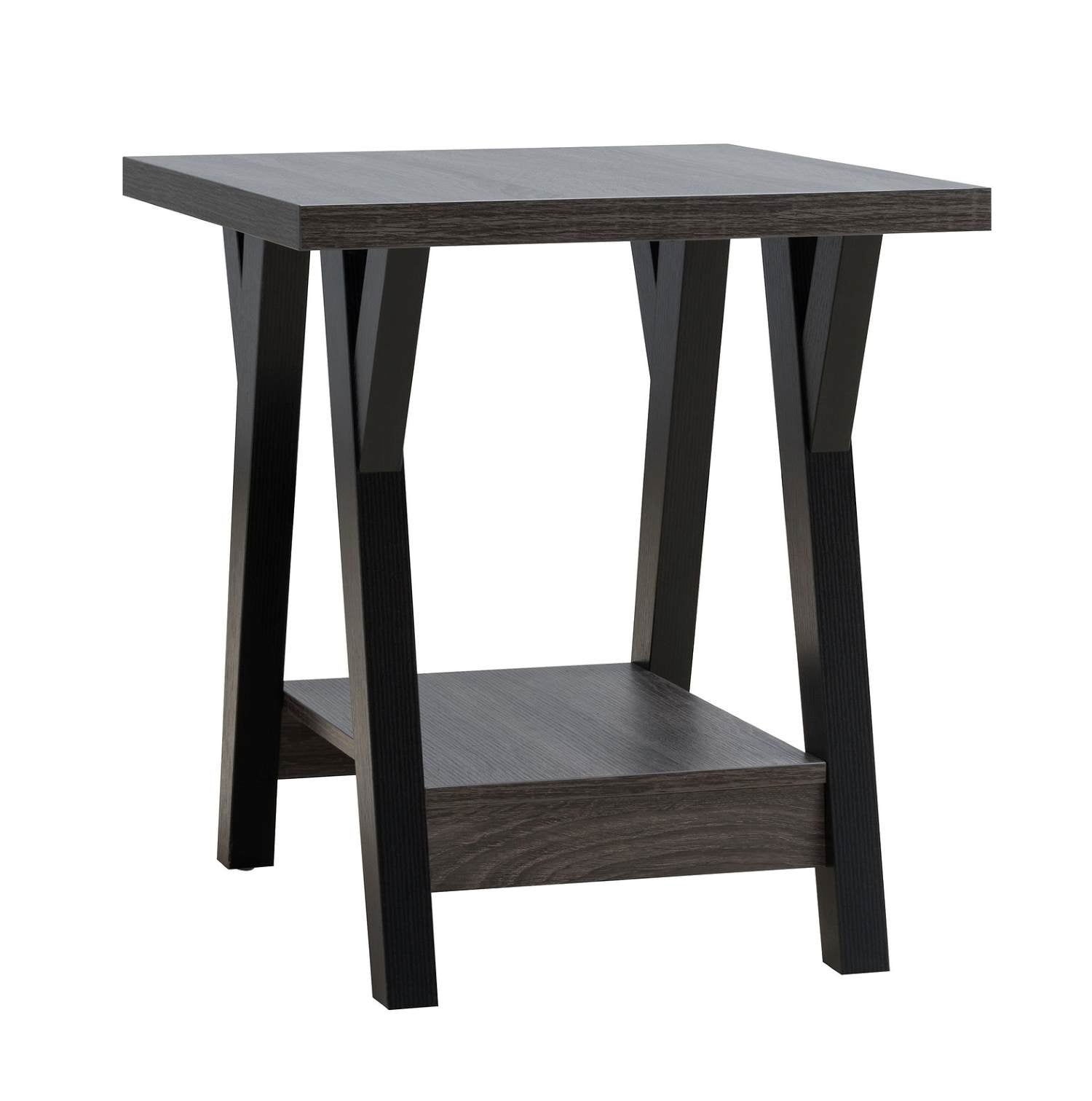 Wooden 3pc Coffee Table Set with Black Legs 3505