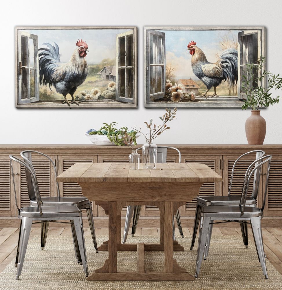 Window Watcher 2PC Canvas Art