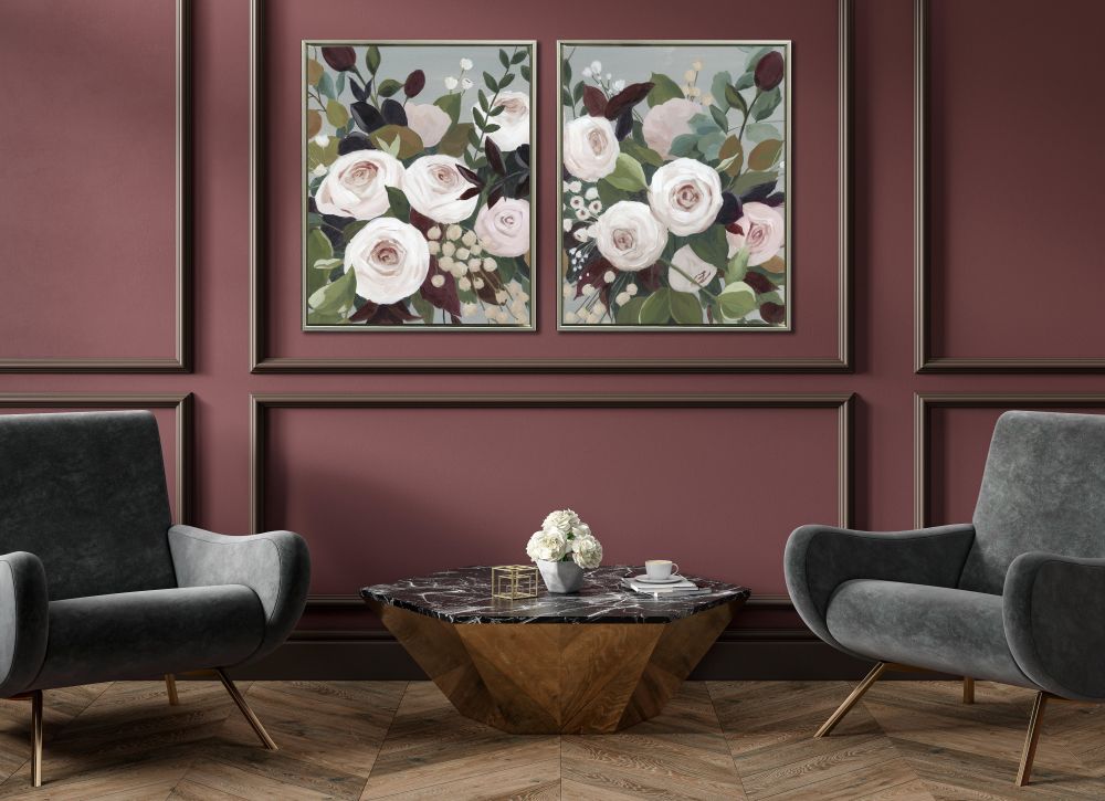 Bohemian Blooms 2PC Floating Frame