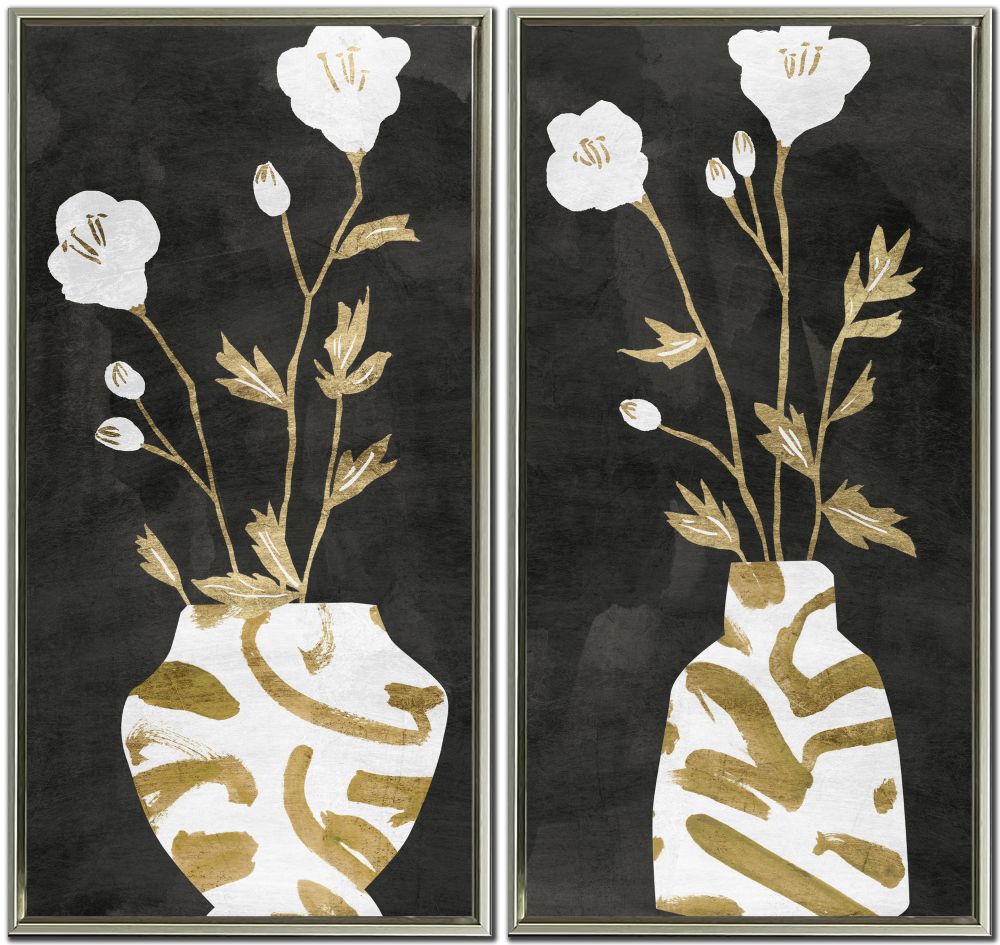 Golden Vase 2PC Floating Frame