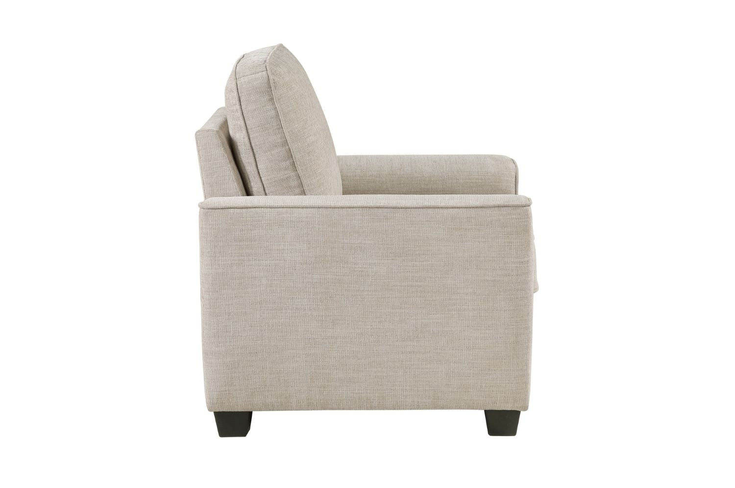 Zander Taupe Chenille Fabric Sofa Set 9745