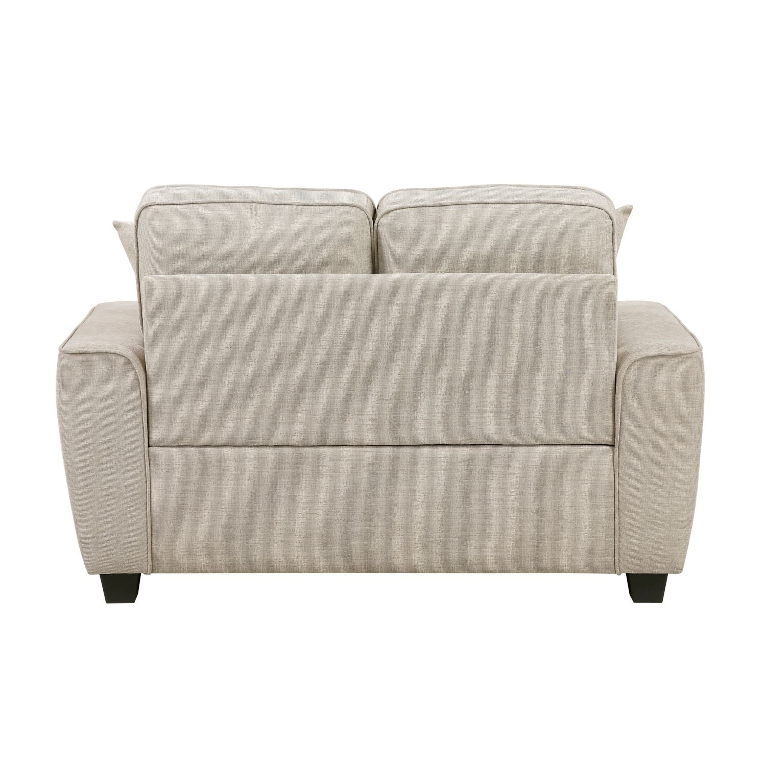 Zander Taupe Chenille Fabric Sofa Set 9745