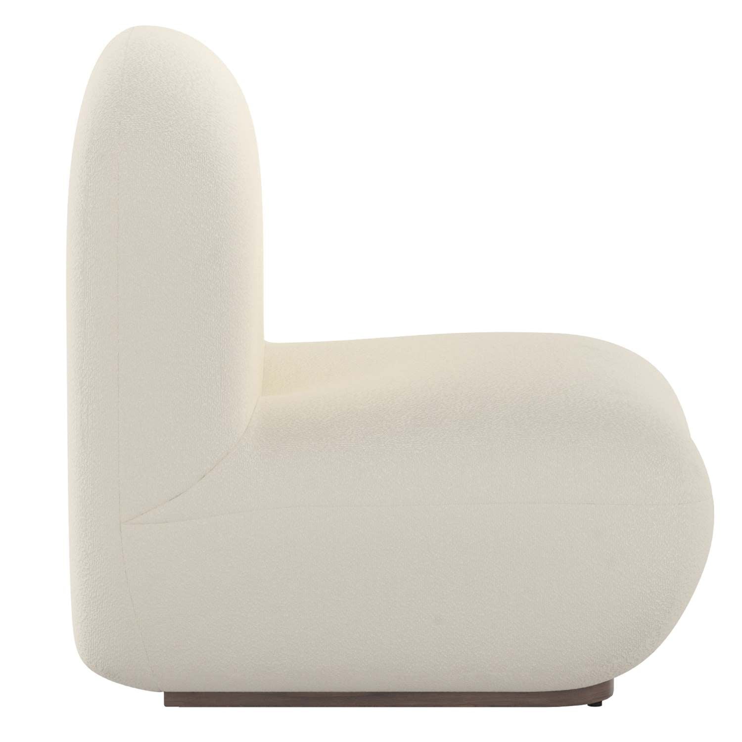 Zilano Accent Chair in Ivory Boucle 403-115IV