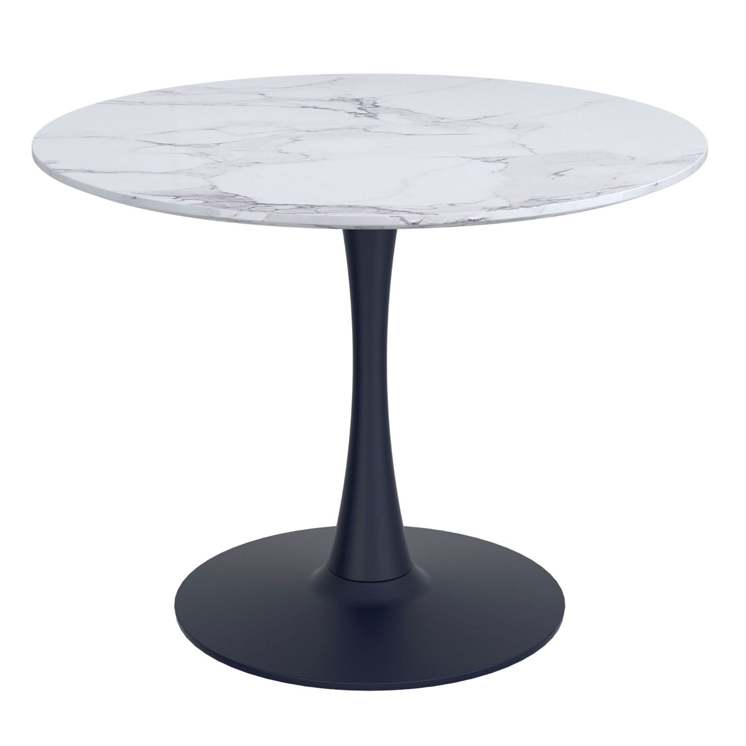 Zilo / Kash 5pc Dining Set in Faux Marble 207-671SBK_084BEG