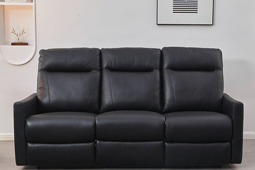 Black Dual Power Recliner Sofa IF-8005