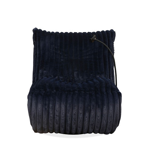 Blue Corduroy Fabric Recliner Chair with Swivel Glider Mechanism IF-6306