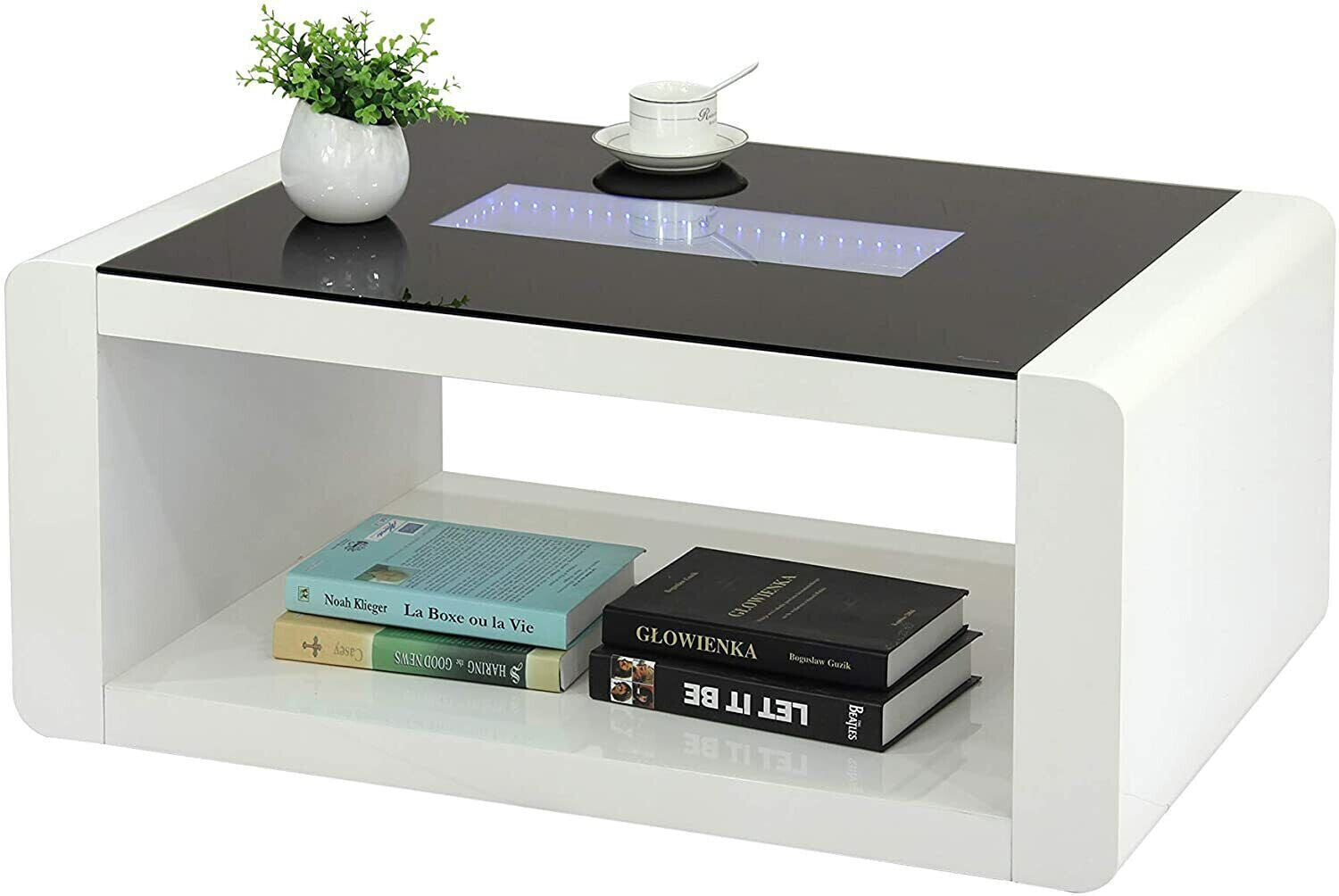 Chelsea LED White Lacquer Coffee table - 829