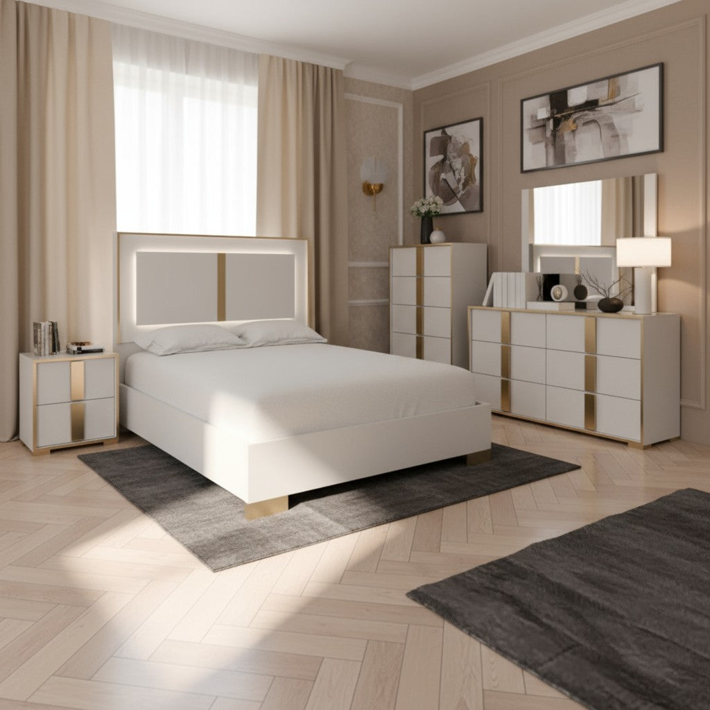 Ivory 6PC Bedroom Set