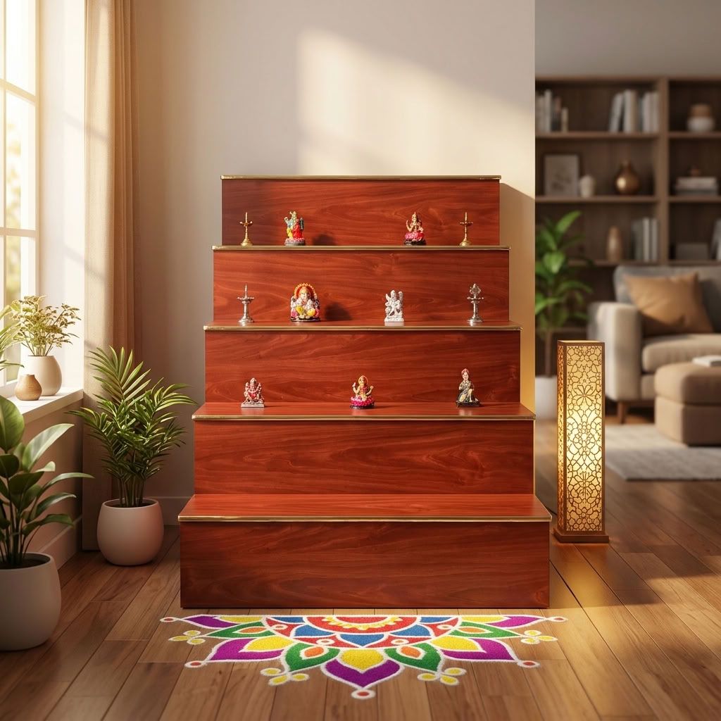 Navarathri Foldable Wooden Golu Step