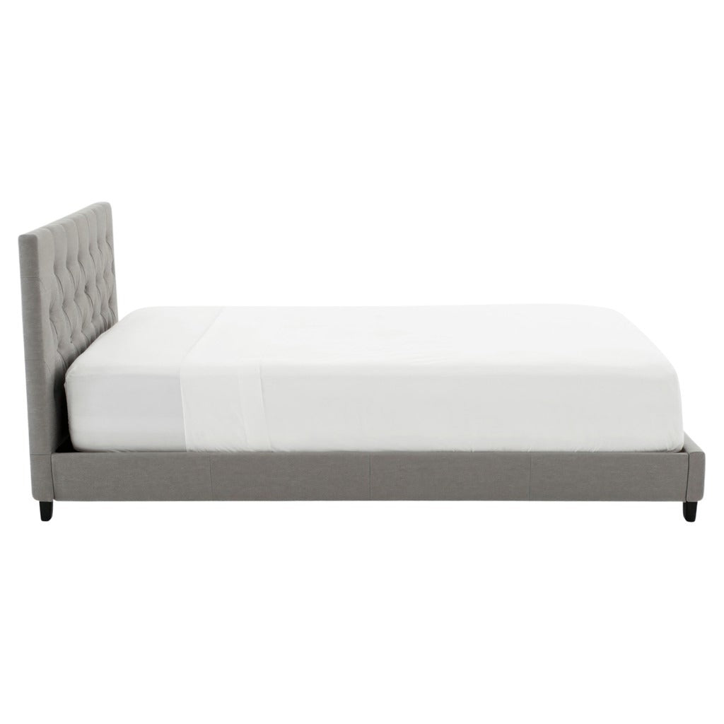 Grey Fabric Platform Bed T 2366 G