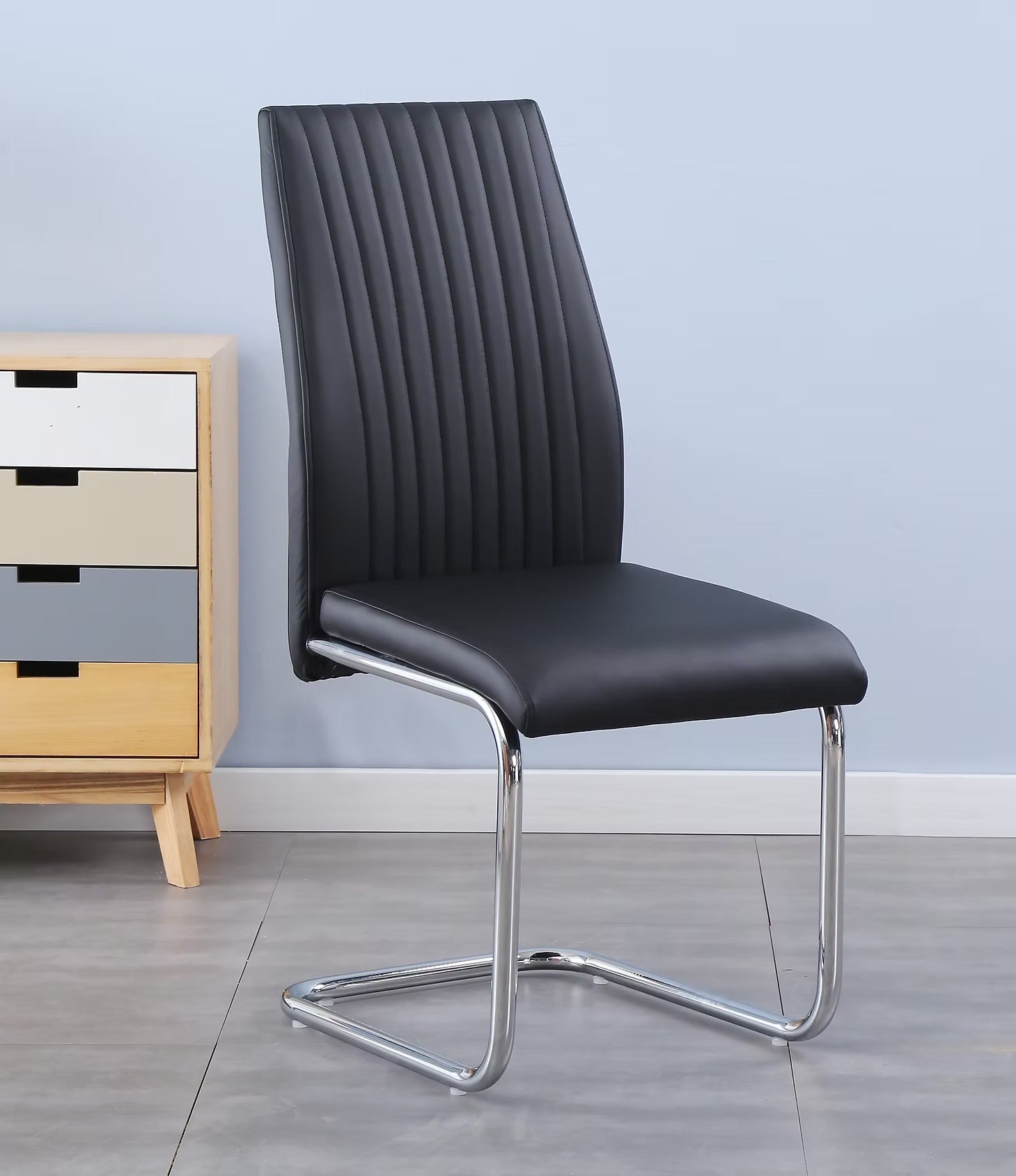 Tyler White Faux Marble Dining Table with 6 Chairs