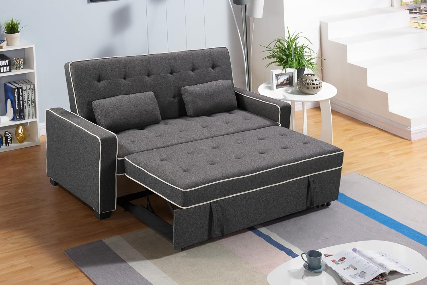Keiv Grey Fabric Sofa Bed