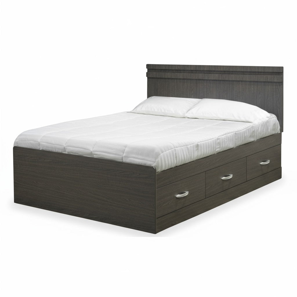 Storage Bed with panel headboard - 1100/1450