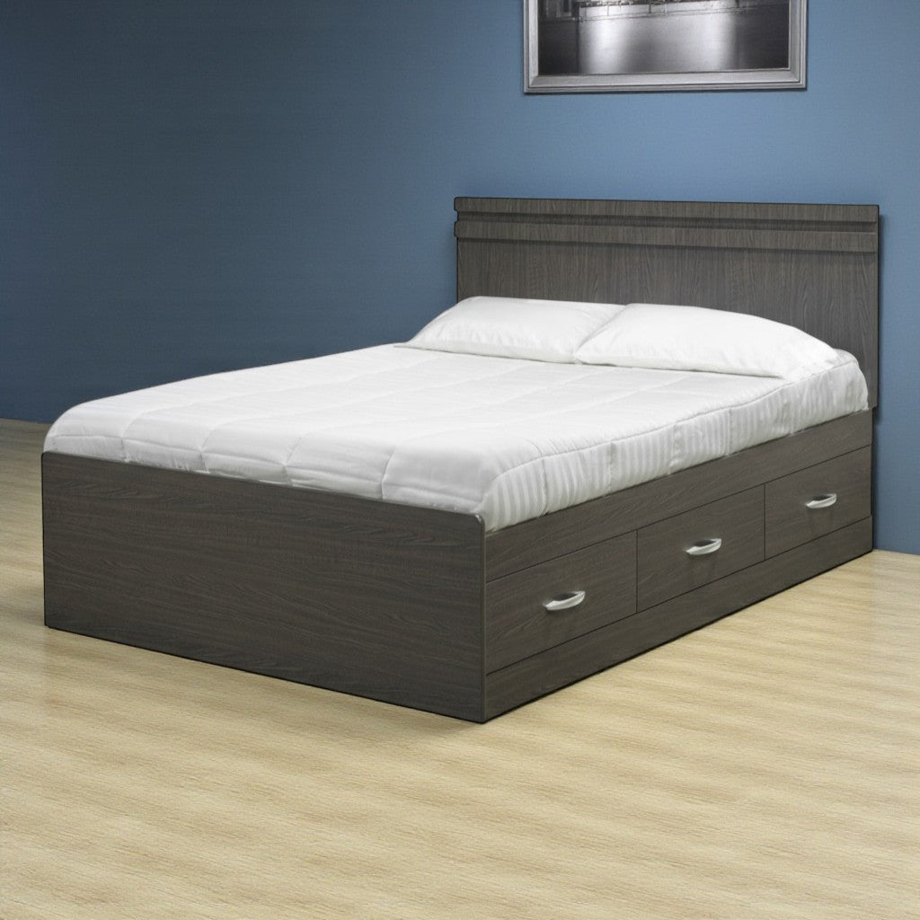 Storage Bed with panel headboard - 1100/1450