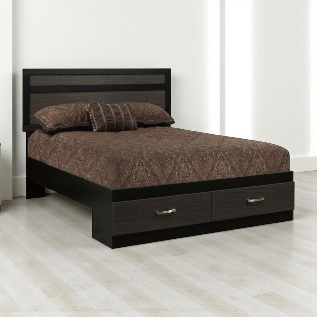 Canadian Made Black/Tuxedo Wooden Beds A9