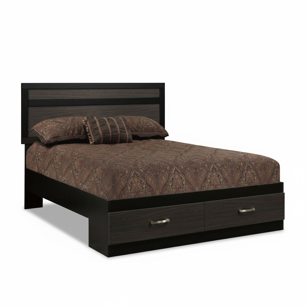 Canadian Made Black/Tuxedo Wooden Beds A9