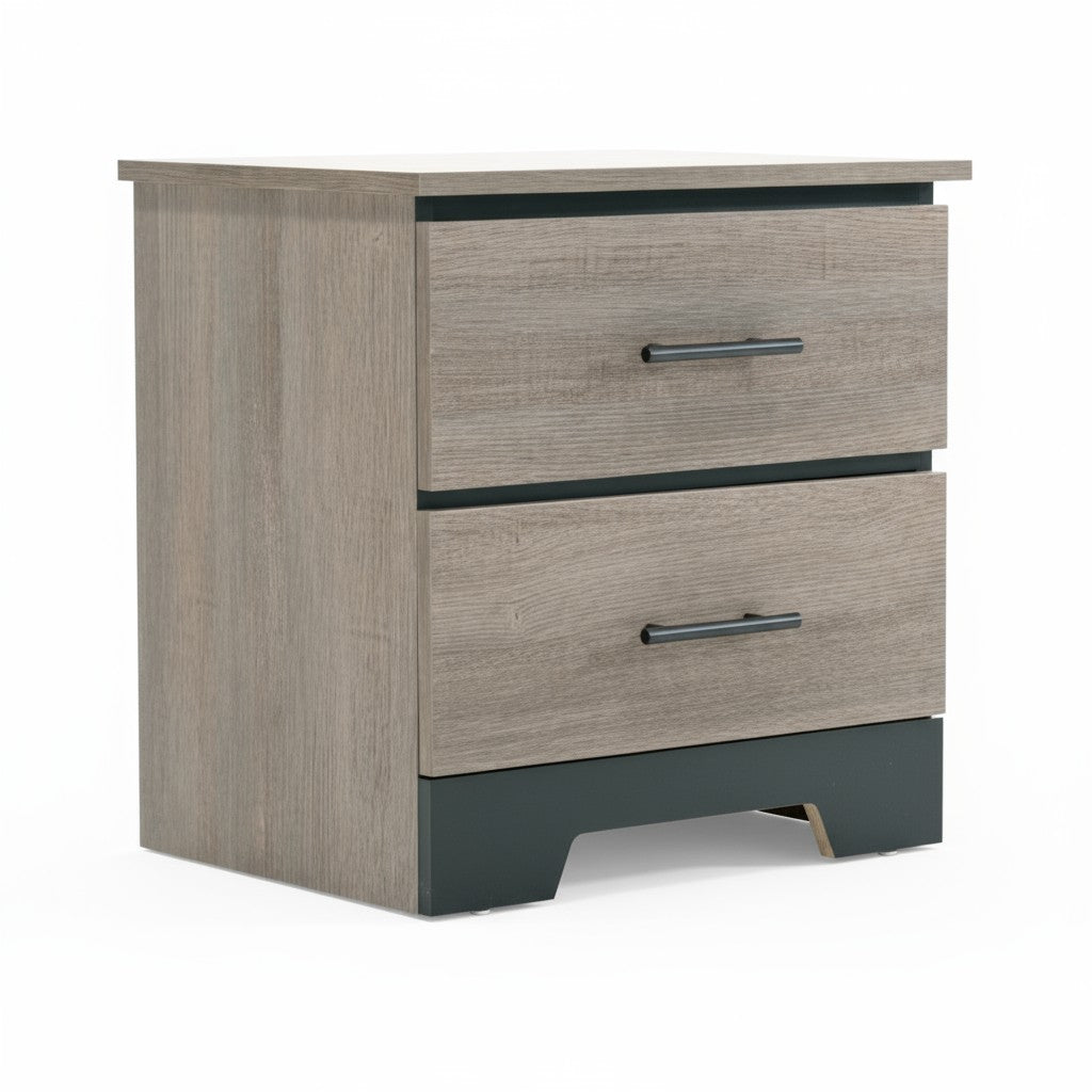 Canadian Made Two Tone Bedroom Set Continental Coast & Black 6741