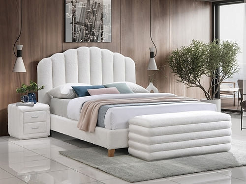 teddy fabric night stand & bed