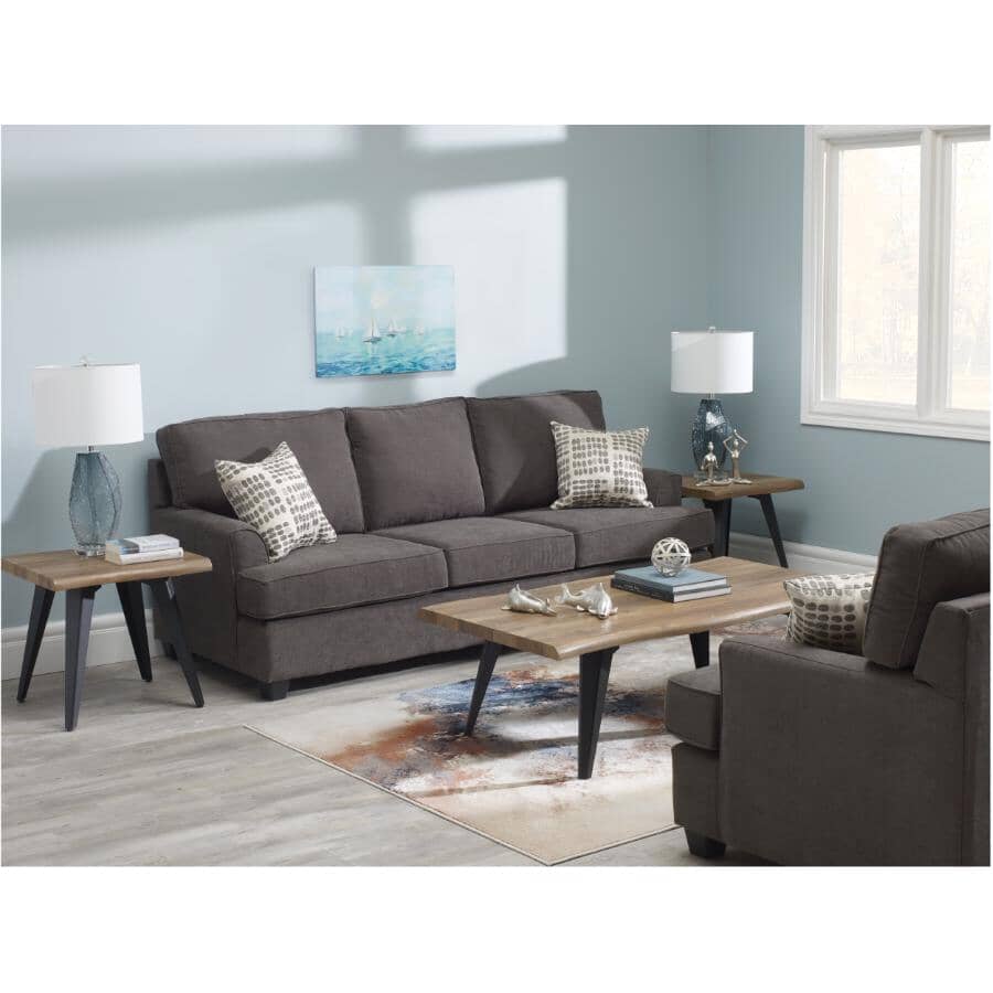 Canadian Made 3 PC Sofa Set Fragelistic Charcoal C392(Discontinued)