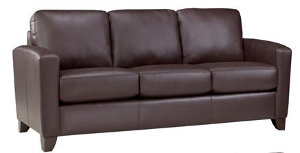 Canadian Made Genuine Leather Zurick Chocolate Sofa Set 4375