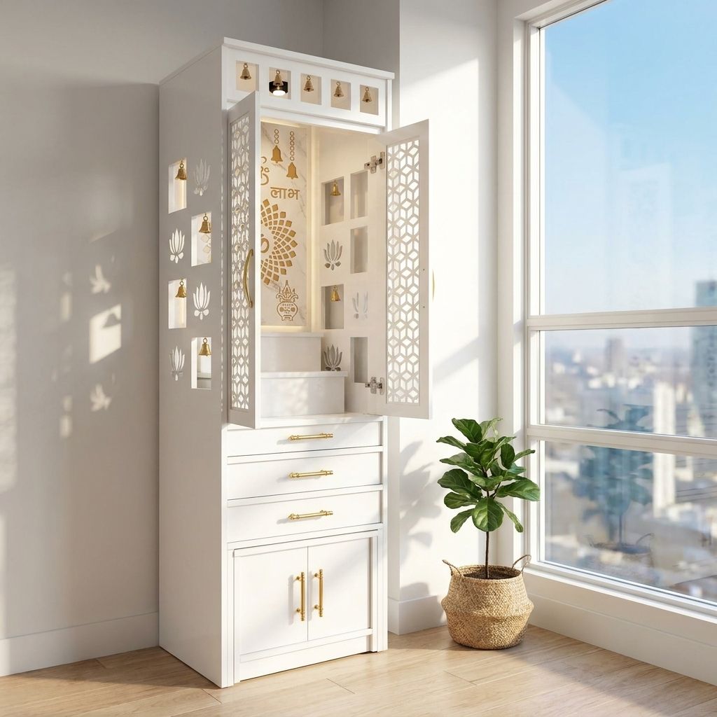 Surya Custom Pooja Cabinet