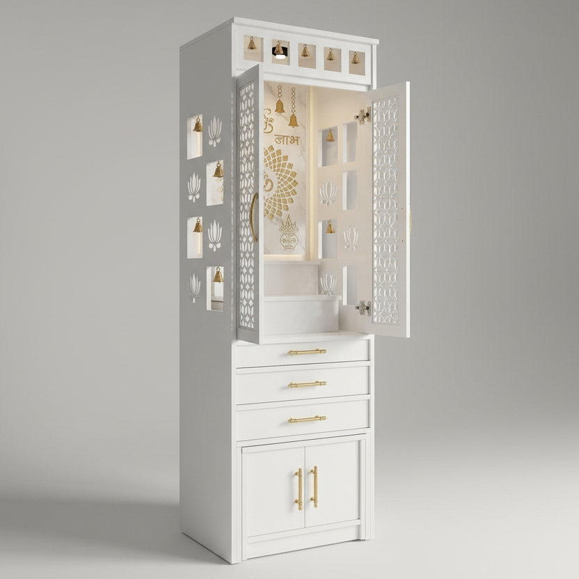 Surya Custom Pooja Cabinet