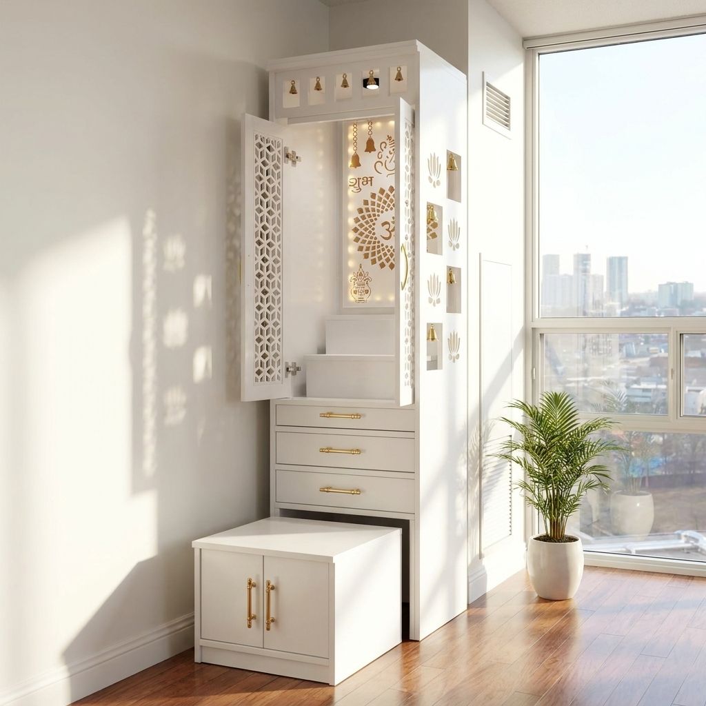 Surya Custom Pooja Cabinet