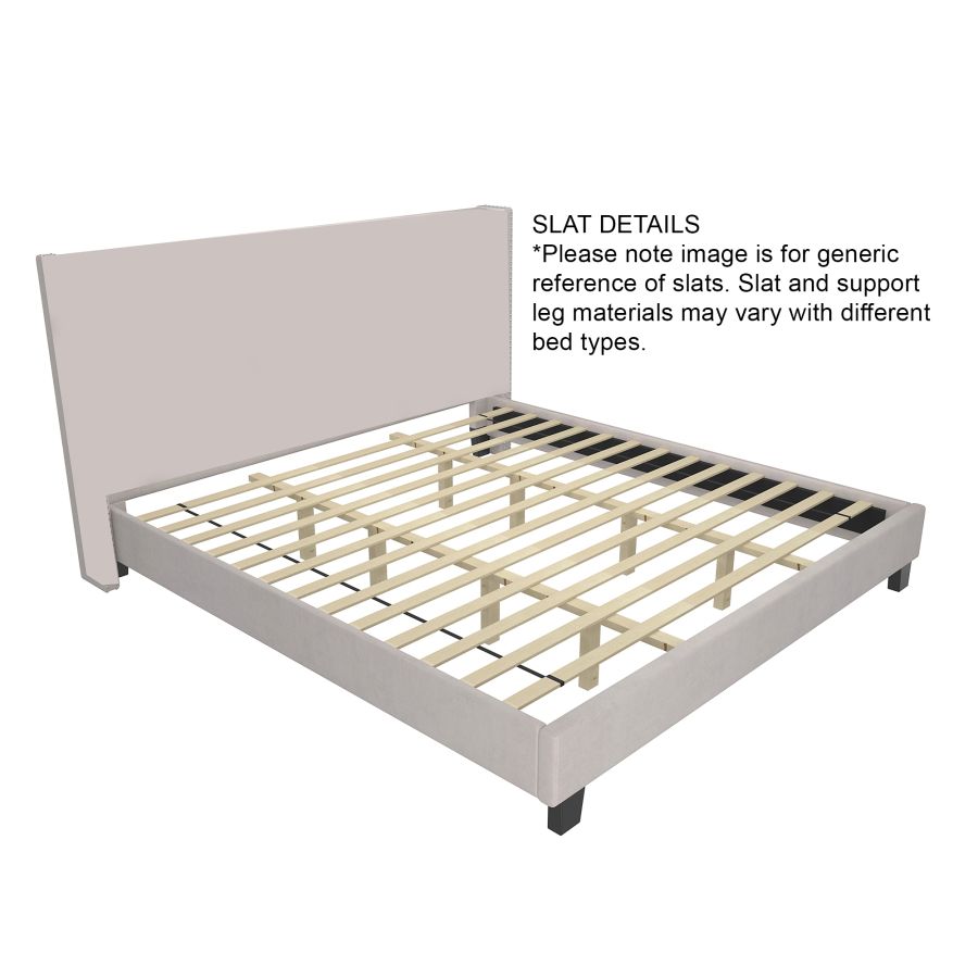 Lumina 78" King Platform Bed with Light in Blue 101-088K-BL