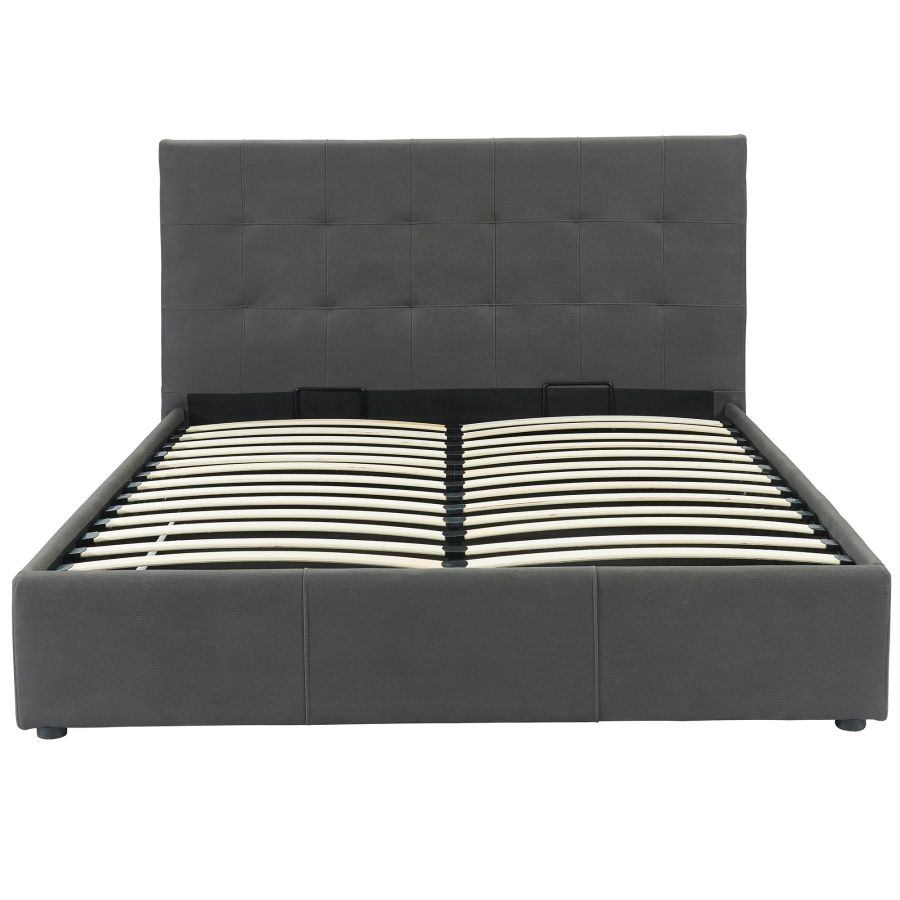 Extara 60" Queen Platform Storage Bed in Grey 101-277Q-GY