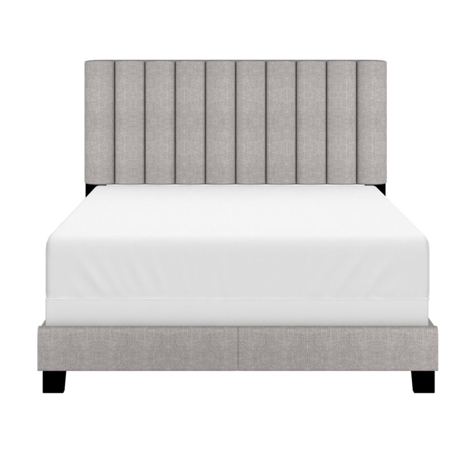 Jedd 54" Double Bed in Light Grey Fabric 101-297D-LGY