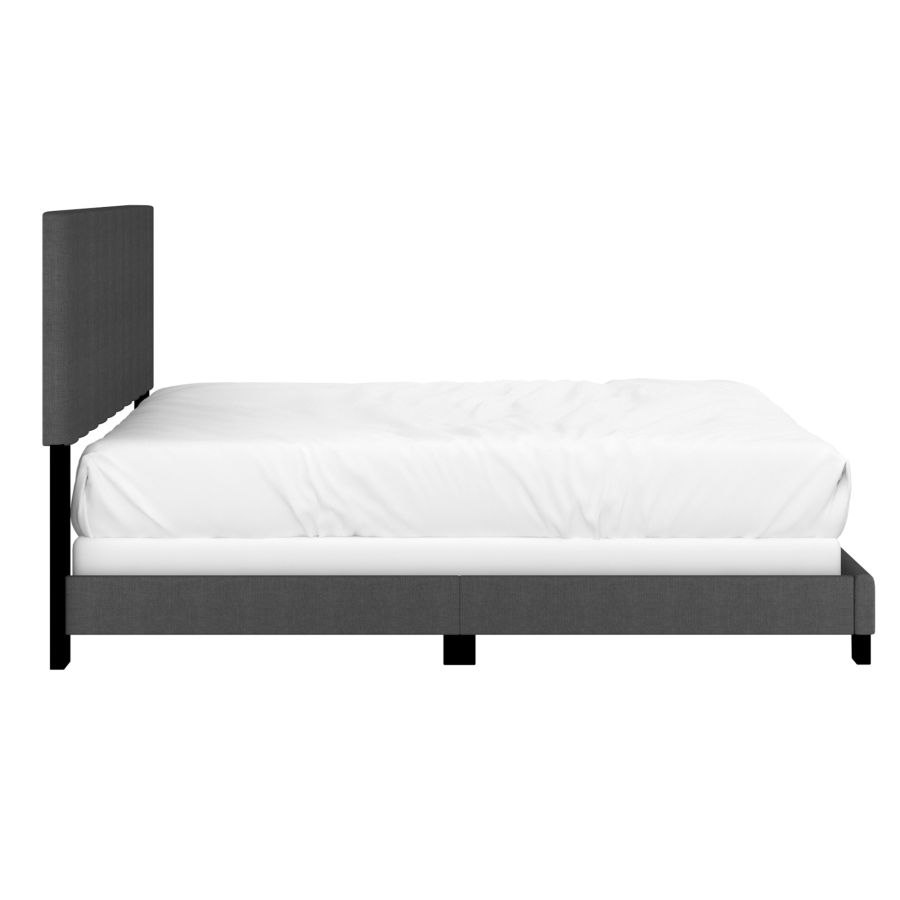 Jedd 60" Queen Bed in Charcoal Fabric 101-297Q-CHL