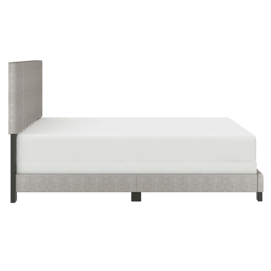 Jedd 60" Queen Bed in Light Grey Fabric 101-297Q-LGY