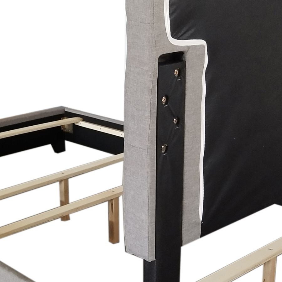 Exton 60" Queen Bed in Light Grey 101-298Q-LGY