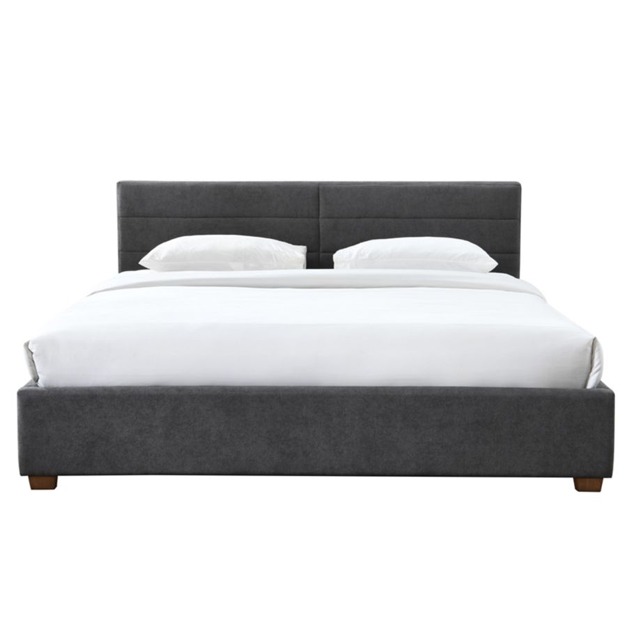 Emilio 78" King Platform Bed with Drawers in Charcoal 101-633K-CH