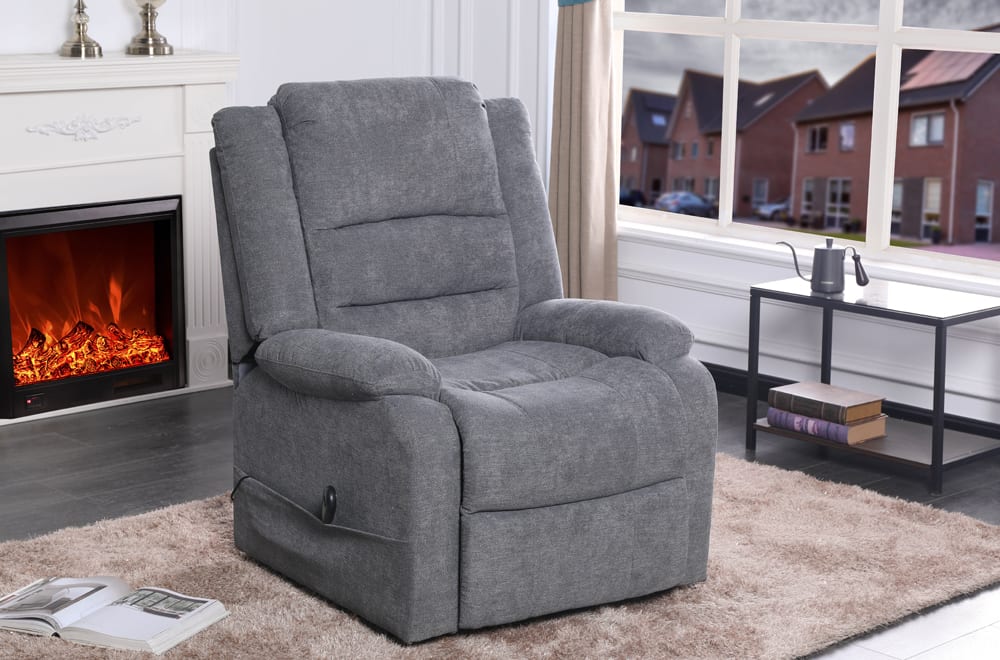 Charcoal Power Recliner Lift Chair T-1019