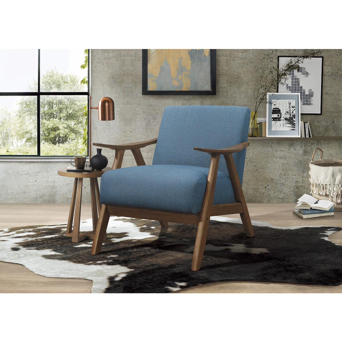 Damala Accent Chair Blue 1138BU