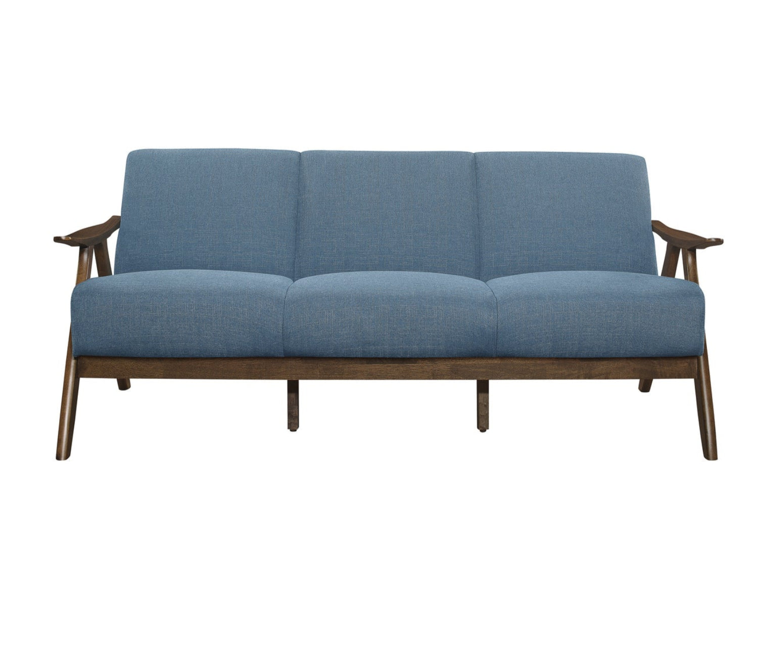 Damala Textured Fabric Sofa Blue 1138BU