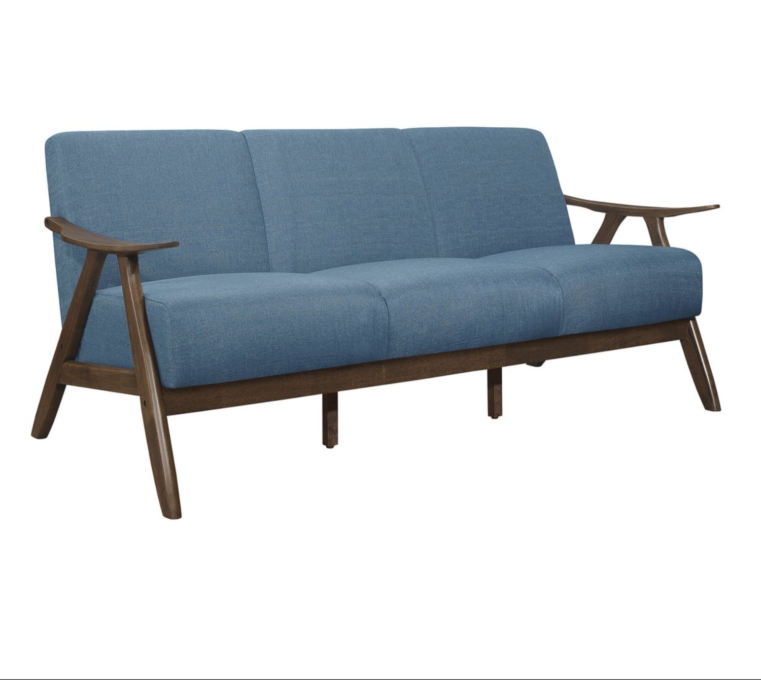 Damala Textured Fabric Sofa Blue 1138BU