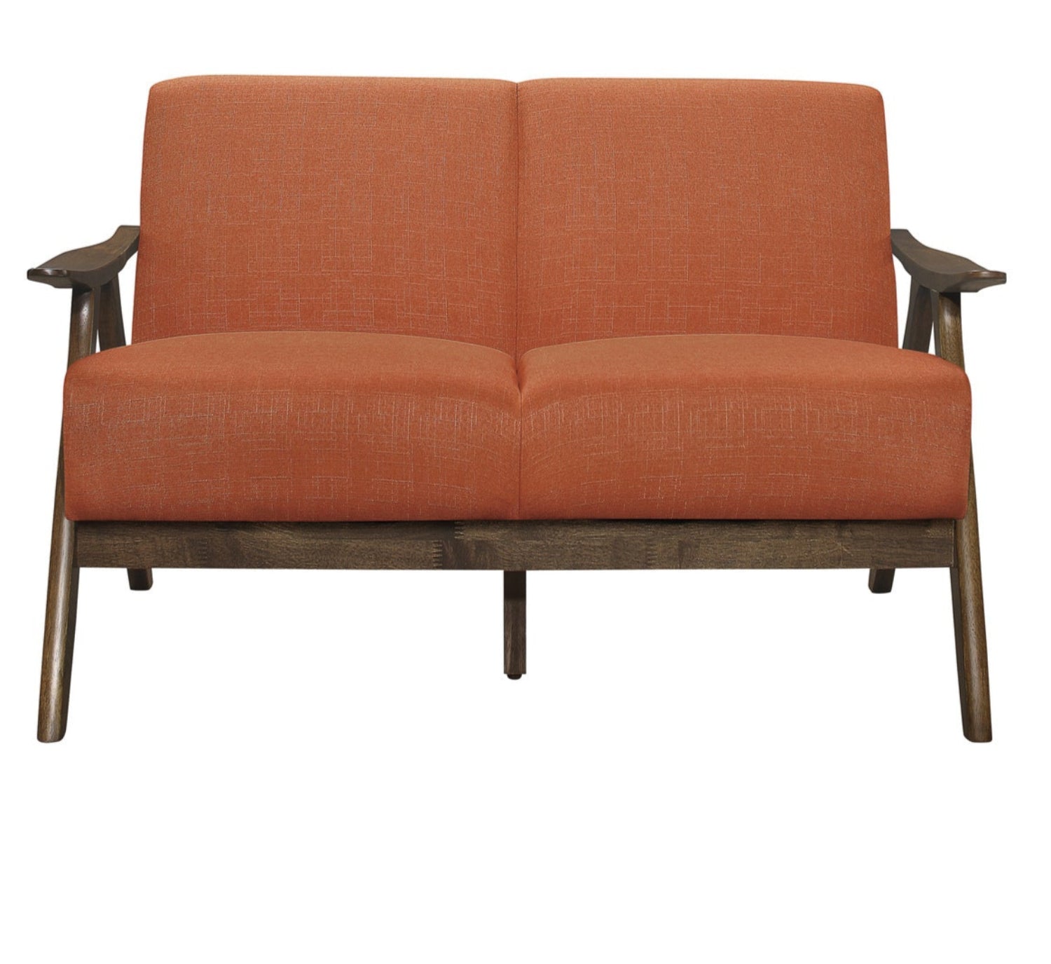 Orange Loveseat