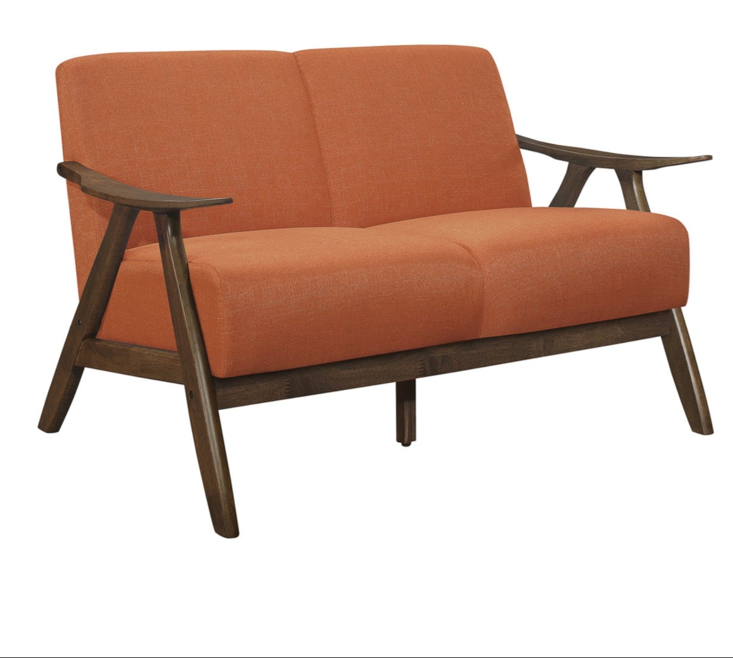 Orange Loveseat