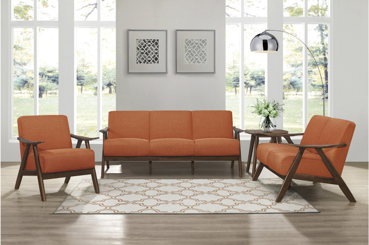 Orange Sofa set